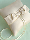 Classic Ivory Bow Ring Pillow