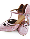 Customized Sparkling Glitter And Leatherette With Buckle Dance Shoes (More Colors)