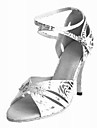 Customized Women's Dance Performance Shoes With Ankle Strap And Buckle