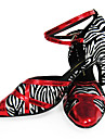 maßgeschneiderte Zebra-Print mit Trim Latin / Ballsaal Performance Schuhe (weitere Farben)