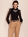 TS Lace Stitching Cotton Blouse Shirt (More Colors)