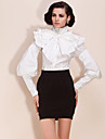 TS Detachable Lotus Leaf Collar/Waist Bodysuit Blouse Shirt (More Colors)