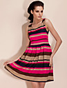 ts franja irregular vestido columpio