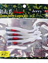 Soft Bait Fish 90MM 4G Sinking Plastic Fishing Lure (4 pcs/Color Assorted)