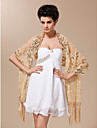 Embroidered Tulle With Sequins Evening / Party Shawl (More Colors Available)