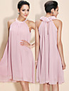 TS Ruffle High Neck Pleated Dress