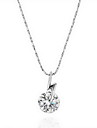 18K Gorgeous Fashion Rhinestone Alloy Lighting Necklace (More Colors)