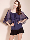 ts Schal Stil Shirt Bluse mit Volants