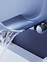 Chrome Finish Waterfall Bathtub Faucet (Wall Mount)