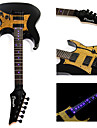Derulo - Ambilight LED Inlaid Fret-Markers Electric Guitar with Bag/Strap/Picks/Cable/Whammy Bar/Battery