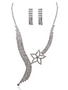 Gorgeous Clear Crystal With Alloy Wedding Bridal Necklace and Earrings Jewelry Set
