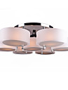 FINSTERWALDE - Lampadario moderno in acrilico in cromo con 7 lampadine