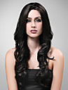 Hand Tied Style Lace Front Extra Long High Quality Synthetic Natural Look Black With Red European Weave Hair Wig