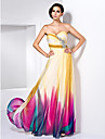 Sheath/Column Sweetheart Floor-length Chiffon Evening Dress With Crystal Detailing  