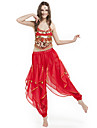 Dancewear Chiffon With Beading Performance Belly Pant Outfit for Ladies More Colors