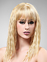 Capless Long High Quality Synthetic Nature Look Light Blonde Curly Hair Wig