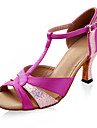 Satin/Sparkling Glitter Upper Latin Dance Shoes Ballroom Shoes for Women More Colors