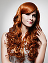 capless extra longo de alta qualidade sintético dourado perucas de cabelo encaracolado 0988-J45 27-30