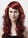 sem tampa extra longo de alta qualidade sintético dourado peruca de cabelo crespo 0463-453