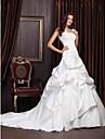 NEEA - Robe de Mariée Satin Dentelle - Châle Inclus