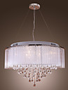BUCKS - Lustre Cristal de Tela com 8 Lâmpadas