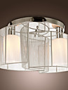 moderno semplice flushmount argento progettato con 2 luci