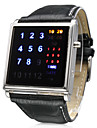 Montre LED en Argent (QW069) - Multicolore