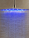 12 inch Stainless Steel Shower Head with Color Changing LED Light