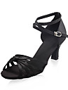 Obermaterial Satin Frauen latin Tanzschuhe Ballsaal Praxis Schuhe mehr Farben