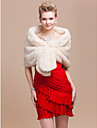 Elegant Faux Fur Wedding / Special Occasion Shawl