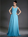 A-line Sweetheart Floor-length Chiffon Bridesmaid/Wedding Party Dress