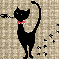 wholesale Wall Sticker - Cute Kitten (0565 - gz056)