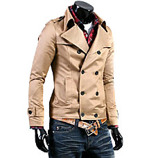 wholesale 09 New Arrival Stylish Double Breasted Short Style Dust Coat (LGT1110-20)