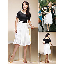 wholesale Blake Lively Princess Square Knee-length SatinCocktail/Homecoming/Gossip Girl Fashion Dress (FSD0276)
