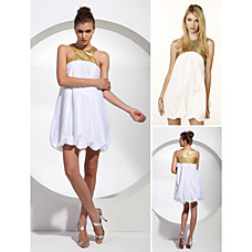 wholesale Jenny Sheath/Column Halter Short/Mini Taffeta Cocktail/Homecoming/Gossip Girl Fashion Dress (FSH0033)