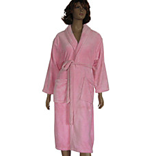 wholesale Super Soft Polyester Women's Bath Robe (0763-LT065)