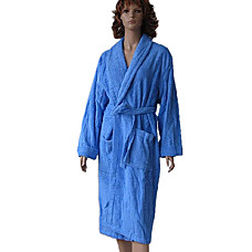 wholesale 100% Extra Thick Cotton Women's Bath Robe (0763-LT055)