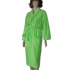 wholesale Super Soft Polyester (Extra Thick) Women's Bath Robe (0763-LT051)