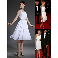 wholesale Taylor Momsen A-line Scoop Short/Mini Chiffon Bridesmaid/Cocktail/Homecoming/Gossip Girl Fashion Dress (FSH0013)