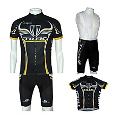 wholesale 2009 Trek world racing Team Black Short Sleeves Cycling Jersey with Bib Shorts (0478-1219-2)