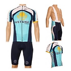 wholesale 2009 ASTANA Team Short Sleeves Cycling Jersey with Bib Shorts (ZKH astana)
