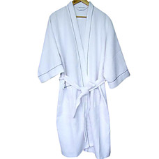 wholesale Super Soft Cotton Fabric Bathrobe Robe for Summer with Customized Logo(0711-YP0001)