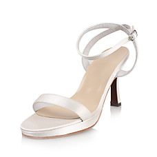 vente en gros Haut de satin de qualité supérieure talons hauts les couleurs de mariage en plein orteils shoes.more mariée aailable (0984-R-026)