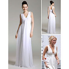 wholesale Blake Lively Column V-neck Floor-length Chiffon Wedding/Evening Dress/Gossip Girl Fashion Dress (FSH0038)
