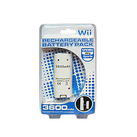Rechargeable Battery Pack (3600mAh) for Wii/Wii U Remote Controller (GM236)