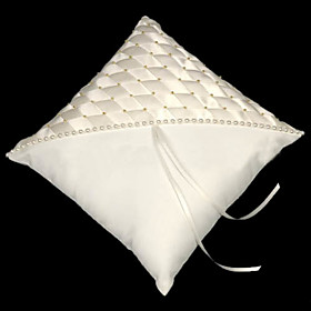 Elegance Satin Wedding Ring Bearer Pillow
