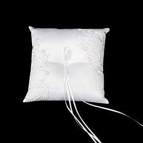 Grace Collection Satin Wedding Ring Bearer Pillow