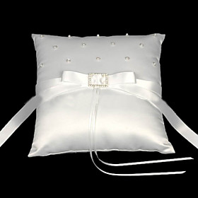 Love Knot Satin Wedding Ring Bearer Pillow Love Knot Satin Wedding Ring Bearer Pillow
