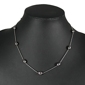 Elegant Black Pearl Necklace