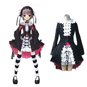 Haruhi Suzumiya Series Yuki Nagato Lolita Fashion Cosplay Costume